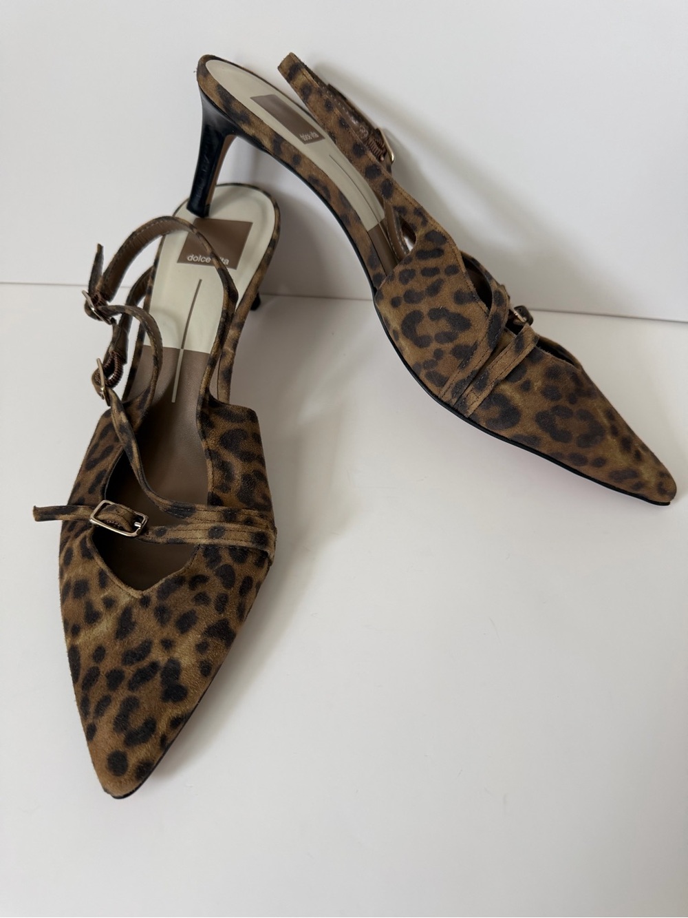 NWOT Dolce Vita ‘Pamla’ Leopard Sling Back Mid Heel - Size 8 - 0083